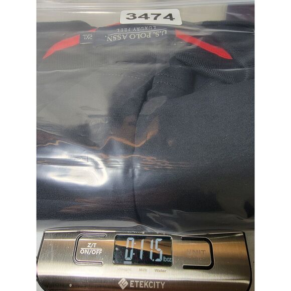 US Polo Assn Luxury Black Polo Shirt - 2XL - Picture 7 of 7